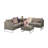 Corena 4 Seater Rattan Effect Sofa Set