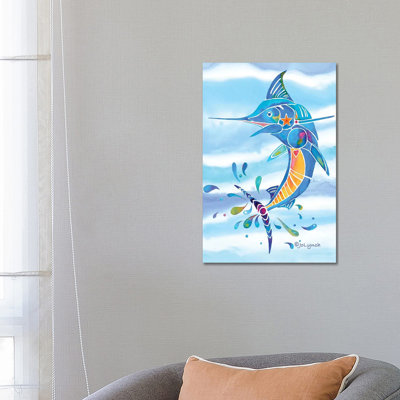 Marlin Fishing by Jo Lynch - Wrapped Canvas Gallery-Wrapped Canvas Giclée