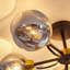 Rotan Glass Semi Flush Mount