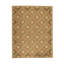 Hand-Knotted High-Quality Green and Tan Area Rug