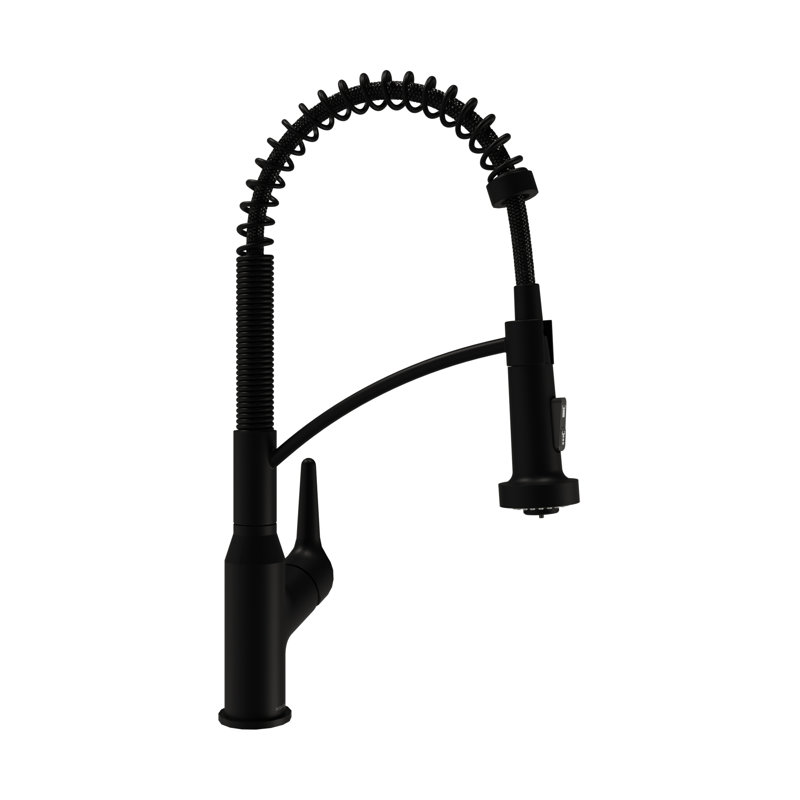 Karran Scottsdale Single-Handle Pull-Down Sprayer Kitchen Faucet, Matte Black