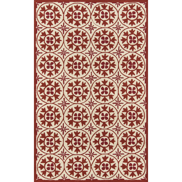 Charlton Home® St James Hand Hooked Geometric Rug | Wayfair