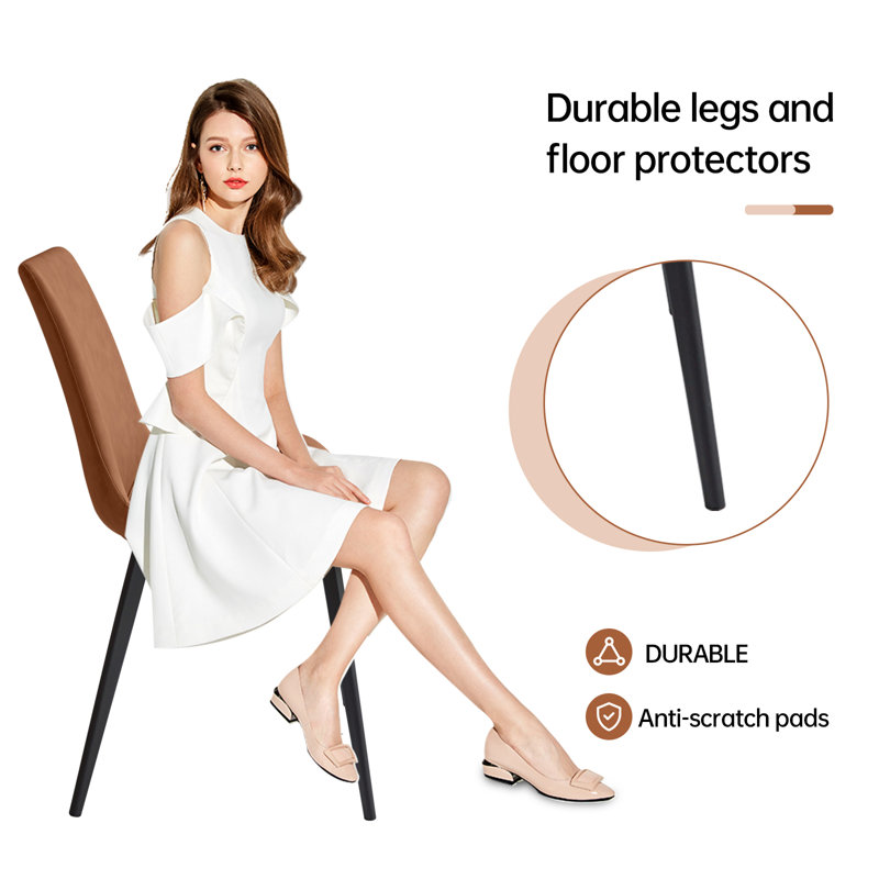 32.4"H Modern Upholstered Dining Chairs - Thumbnail 5