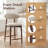 Solon Upholstered Counter Stool with Solid Wood Frame-1561691537