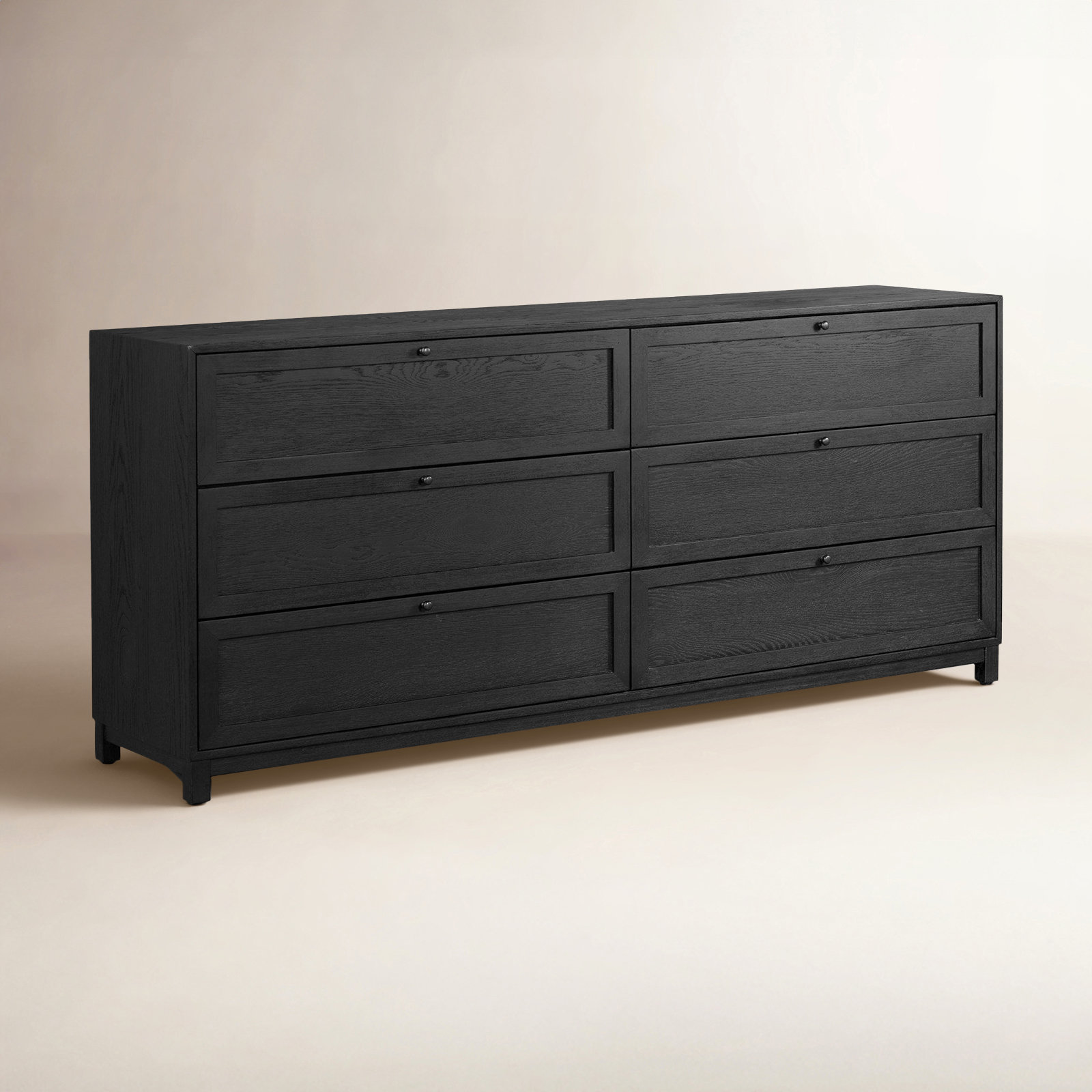 Sonata 6 - Drawer Dresser, Drifted Matte Black