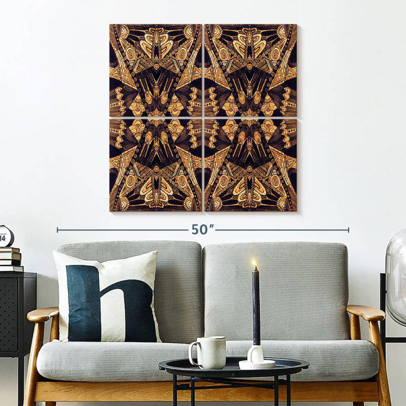 Or art déco Kerner, H 32 po x l 32 po
