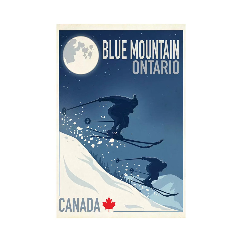 Blue Mountain I - Wrapped Canvas Print, 30.48 cm H x 45.72 cm W