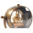 Analog Metal Mechanical Tabletop Clock in Brown