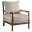 Fauteuil d'appoint à dossier amovible naturel