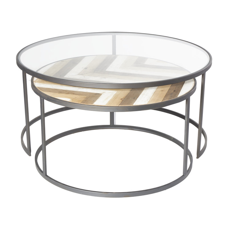 Ensemble de tables basse contemporaines 2 pièces Orkney