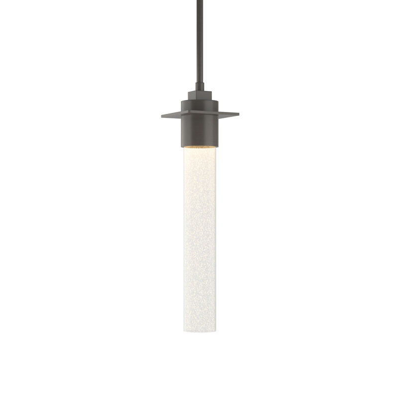 Airis 1-Light Single Cylinder Pendant, Dark Smoke, 19.5" - 64.5"