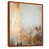 Toile avec cadre flottant brun