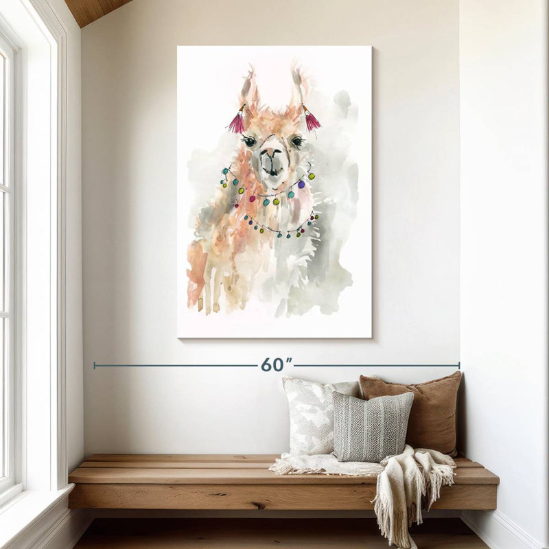 Brampt Llama Drama I, 48" H x 32" W