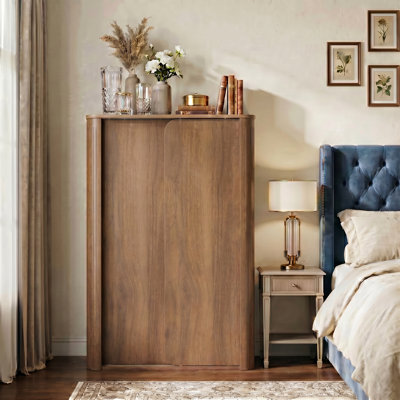 Armoire de rangement à porte coulissante l 31,5 po x P 15,7 po x H 47,2 po
