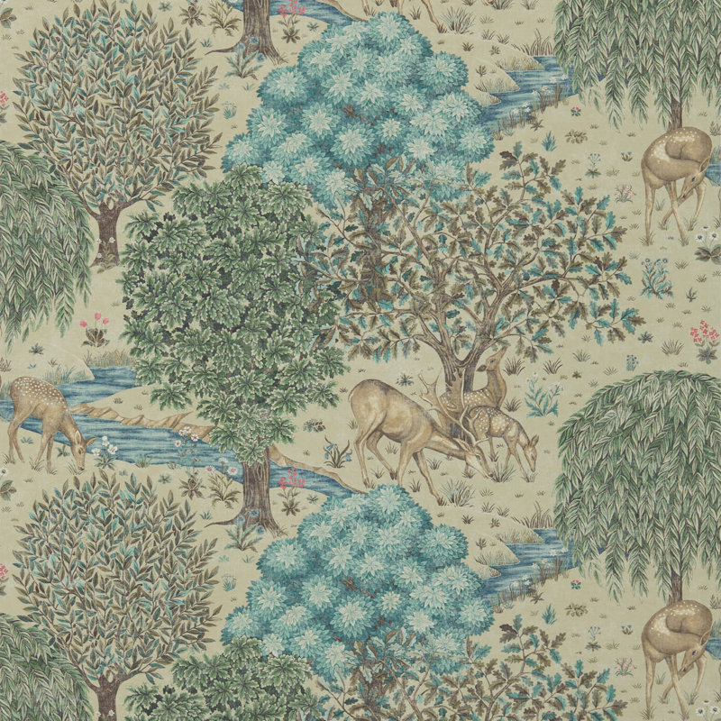 The Brook 91cm x 1.39m Matte Wallpaper Roll