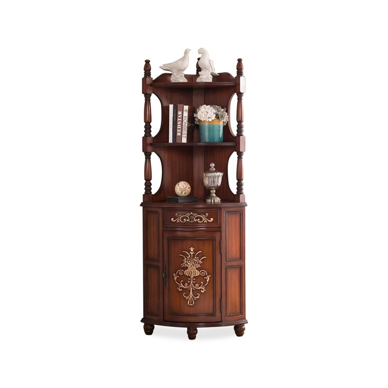 Armoire d'angle en bois manufacturé