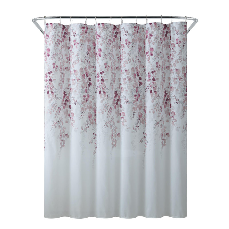 Ensemble de rideau de douche en polyester 15 pièces Wisteria