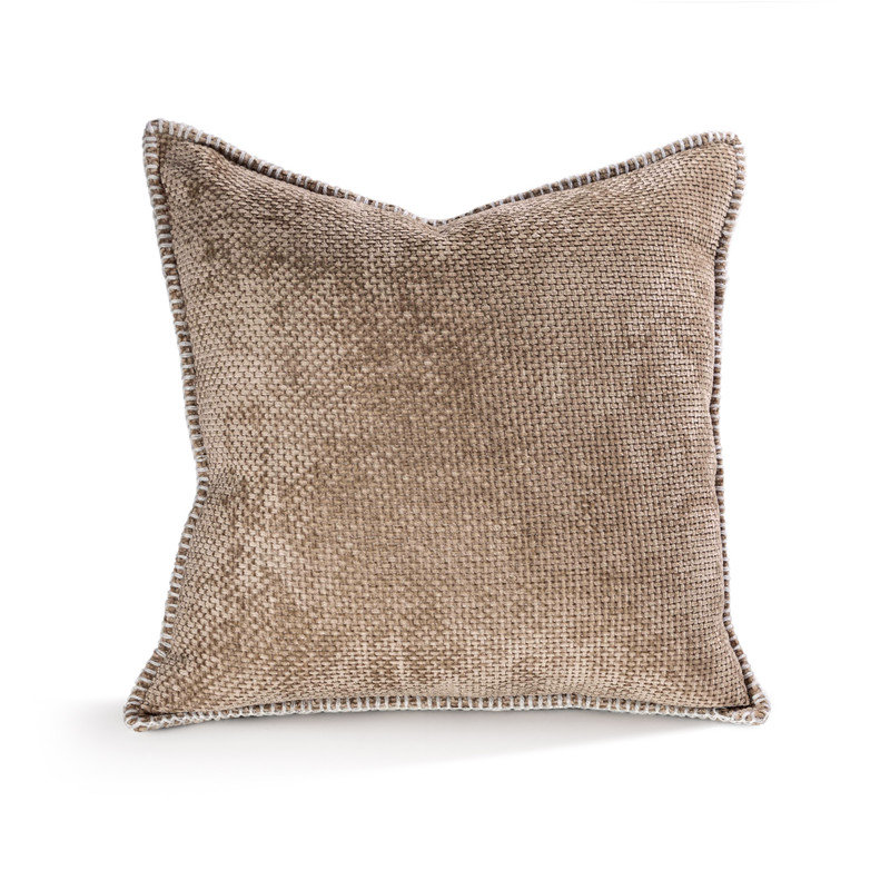 Ensemble de 2 coussins en chenille Austin Horn Classics 20 "X 20", Naturel