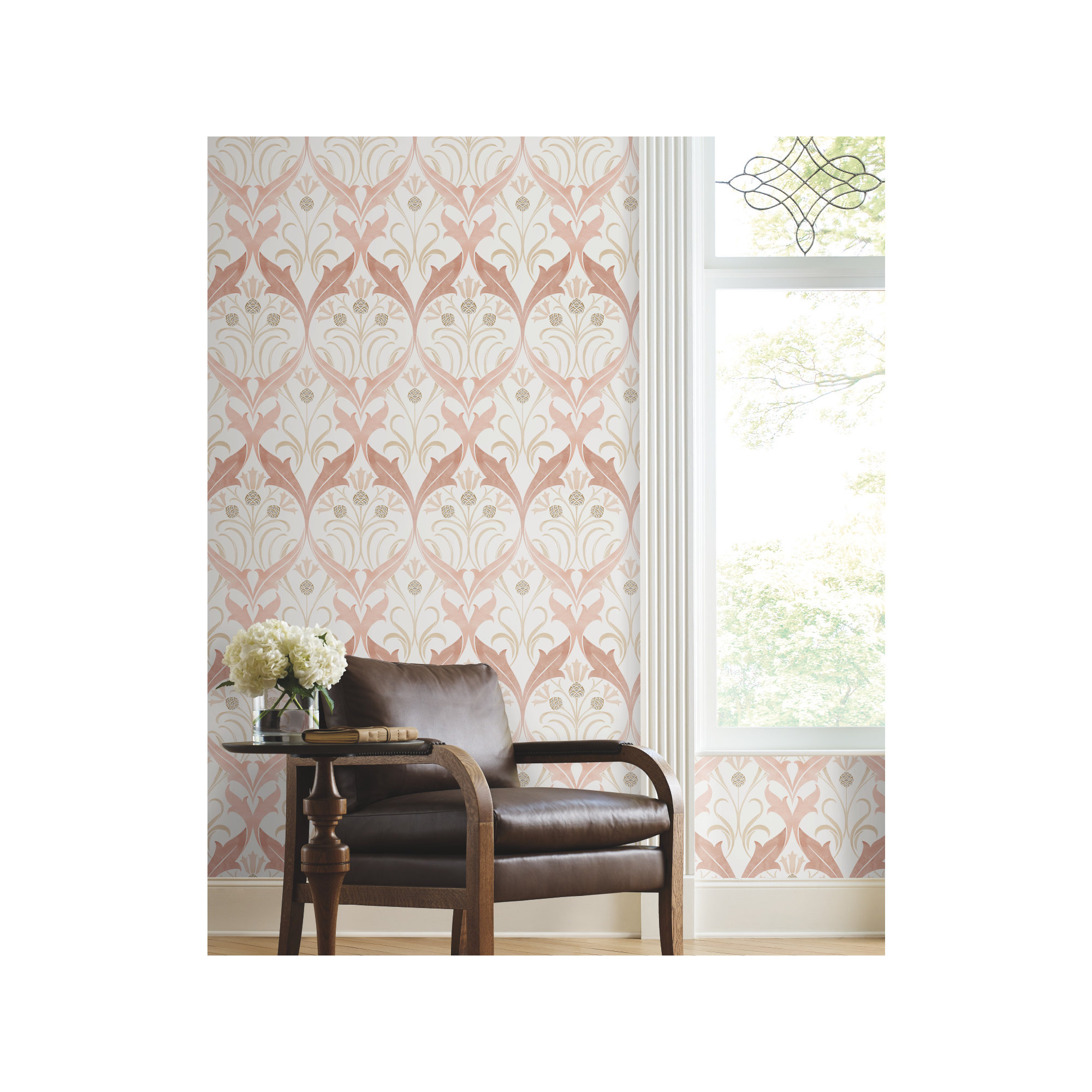 Harmon Floral Wallpaper, Blush