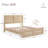 Farmhouse High Headboard Wood Platform Bed-368227450-368227445