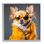 Portrait de chihuahua tendance encadré sur bois par Roozbeh
