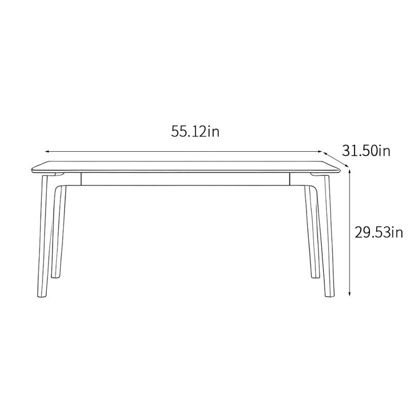 Chuma, H 29,53 po x L 55,12 po x l 31,5 po