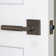 Viaggio Quadrato Hammered Rosette Double Dummy With Contempo Smooth Lever In Titanium Grey