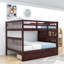 Lit superposé double en bois avec tablettes Mattawa-1863475190