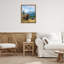 Cadre flottant Grazing Bison Desert Abstraction, design par David Owens-399631059-399631060