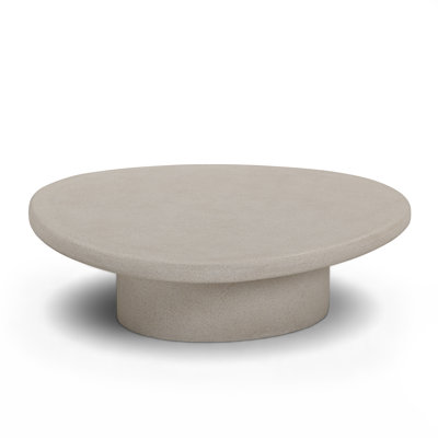 Jade Cream Concrete 34'' Indoor/outdoor Large Coffee Table