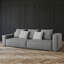 Canapé modulaire gris en coton et lin-109050823-109050825