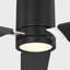 Visual Comfort Fan Cleancut Smart 54 LED Indoor Ceiling Fan with Threaded Downrod, Matte White ABS blades and Handheld Remote-317017025-317017026-470160068