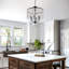 Lustre 6 lumières avec décoration en cristal-96354892