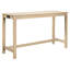 Table de bar 4 pièces avec prises et chargeurs, 3 tabourets rembourrés en chêne, placement derrière, surface en imitation bois, assises confortables en chêne, type C, assises en lin respirant, revêtement en caoutchouc