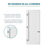 Gauss Single Panel Solid Core Primed Smooth Texture Interior Door Slab-56080723