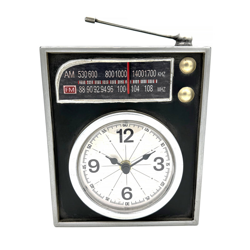 Metal Quartz Movement / Crystal Tabletop Clock