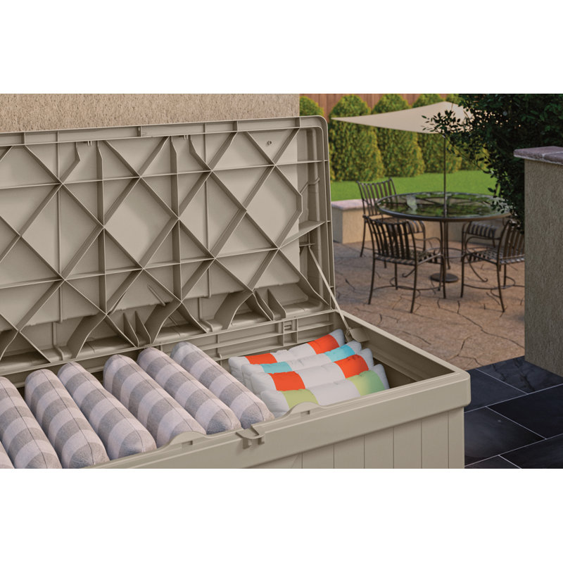 Banc de rangement en résine