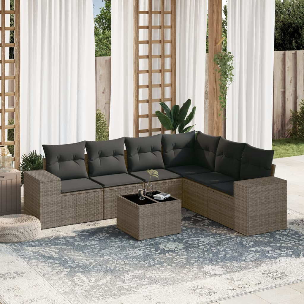 Gartensofa mit Kissen