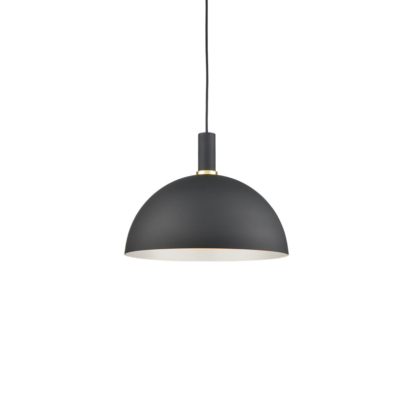 Archibald 1 - Light Single Pendant, 12" H x 16" W x 16" D, Black