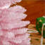 Arbre de Noël artificiel 5 pi avec arbre de Noël mince avec 294 branches réalistes et support en plastique, rose