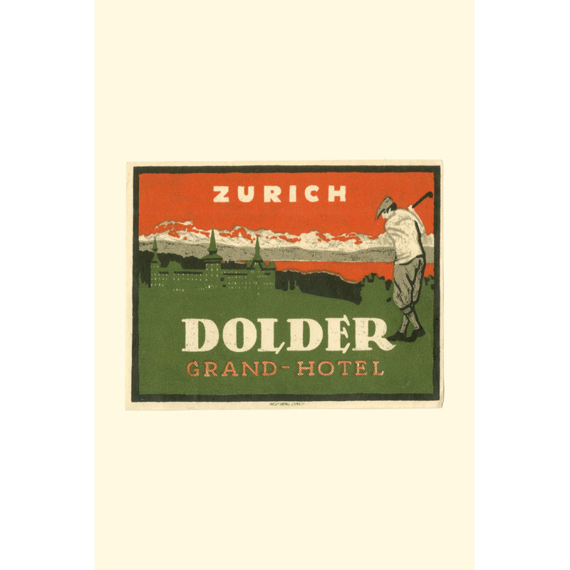 Vintage Travel Label VIII by Vision Studio - Wrapped Canvas Art Prints, 46cm H x 30cm W