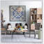 Table basse ovale 39 po x 26 po x 16 po en bois d'acacia et en fer Design pratique et moderne, matériaux de haute qualité, centre de salon