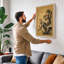 Blossoms in Flight Japandi - Wrapped Canvas-1729899320-1729899321
