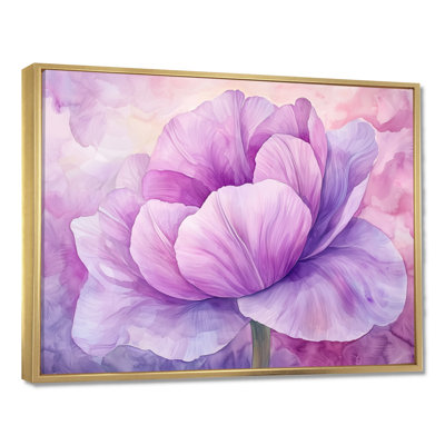 Radiant Blossom of Mauve Tulip V - reproduction d'art mural tulipe