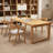 Burlywood Rectangular Solid Wood desk-1315048132