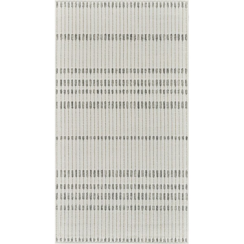 Tapis d'entrée à motif géométrique crème / beige 3 pi x 5 pi (2 pi 7 po x 4 pi 11 po) Branch Branch Hunter