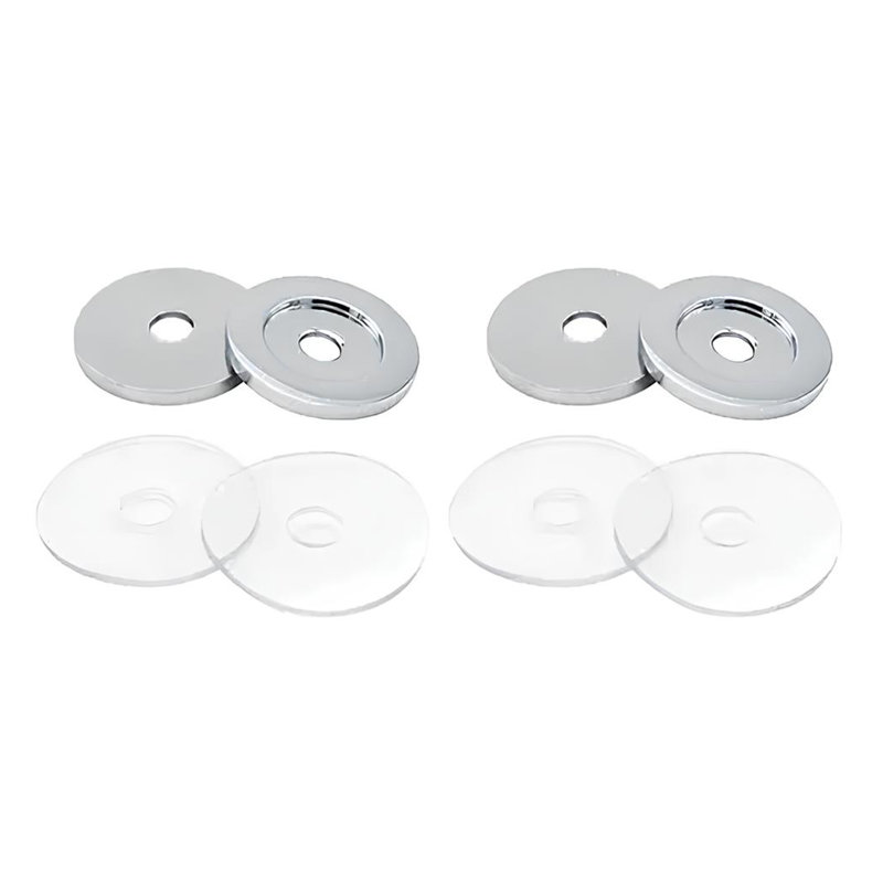 Ensemble de rondelles en acier inoxydable 4 pièces Brixwell 22-266bch et finition en chrome brillant, Chrome brillant
