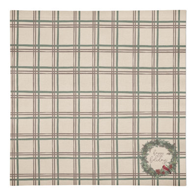 Dorjan Cotton Twill Plaid Square Napkin