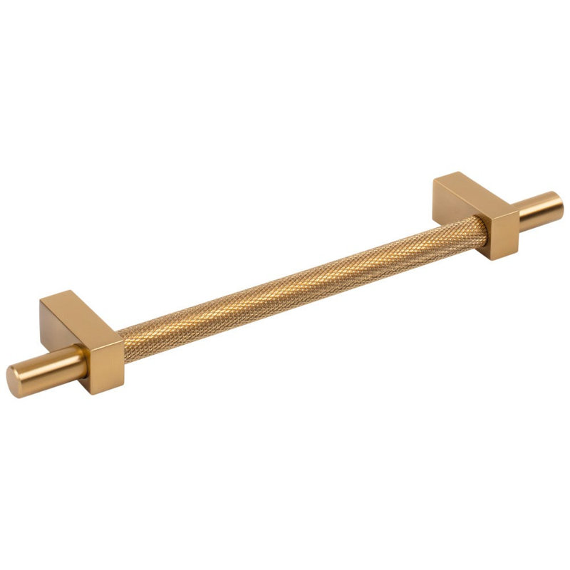Larkin 3 Knurled Center Bar Pull, Satin Bronze, 3 3/4"