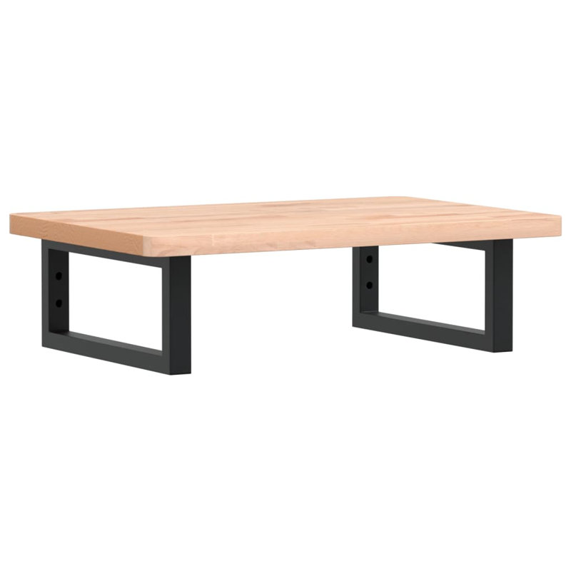 Bracket Shelf, Oak/Black, 17.5 cm H x 60 cm W x 40 cm D